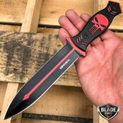 9.5" Tactical FIXED BLADE Full Tang Hunting Skull Dagger Boot Knife W/ Sheath 15 9.5" Tactical FIXED BLADE Full Tang Hunting Skull Dagger Boot Knife W/ Sheath -BLADE ADDICT Sales blade addict knives red 9 5 tactical fixed blade full tang hunting skull dagger boot knife w sheath 36656220045526