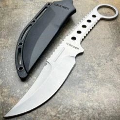 8.25" Survival Upswept Combat Fixed Blade Knife W/ Sheath 19 8.25" Survival Upswept Combat Fixed Blade Knife W/ Sheath -BLADE ADDICT Sales blade addict knives silver 8 25 survival upswept combat fixed blade knife w sheath 36662520021206