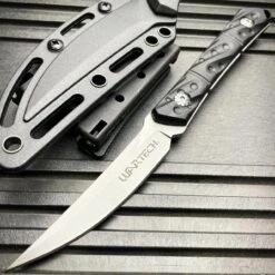 8.5" Tactical FIXED BLADE Full Tang Combat Hunting Survival Knife W/ Sheath New -BLADE ADDICT Sales blade addict knives silver 8 5 tactical fixed blade full tang combat hunting survival knife w sheath new 36662649880790