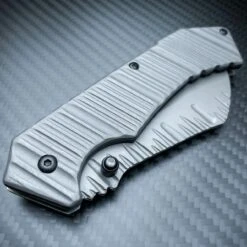 TACTICAL Spring Assisted Open Pocket Knife CLEAVER RAZOR FOLDING Blade Gunmetal -BLADE ADDICT Sales blade addict knives tactical spring assisted open pocket knife cleaver razor folding blade gunmetal 36341874458838