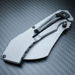 TACTICAL Spring Assisted Open Pocket Knife CLEAVER RAZOR FOLDING Blade Gunmetal -BLADE ADDICT Sales blade addict knives tactical spring assisted open pocket knife cleaver razor folding blade gunmetal 36341875441878