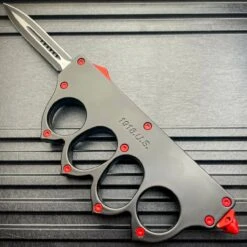 US 1918 Trench Knuckle OTF Red 9 US 1918 Trench Knuckle OTF Red -BLADE ADDICT Sales blade addict knives us 1918 trench knuckle otf red 37166362591446