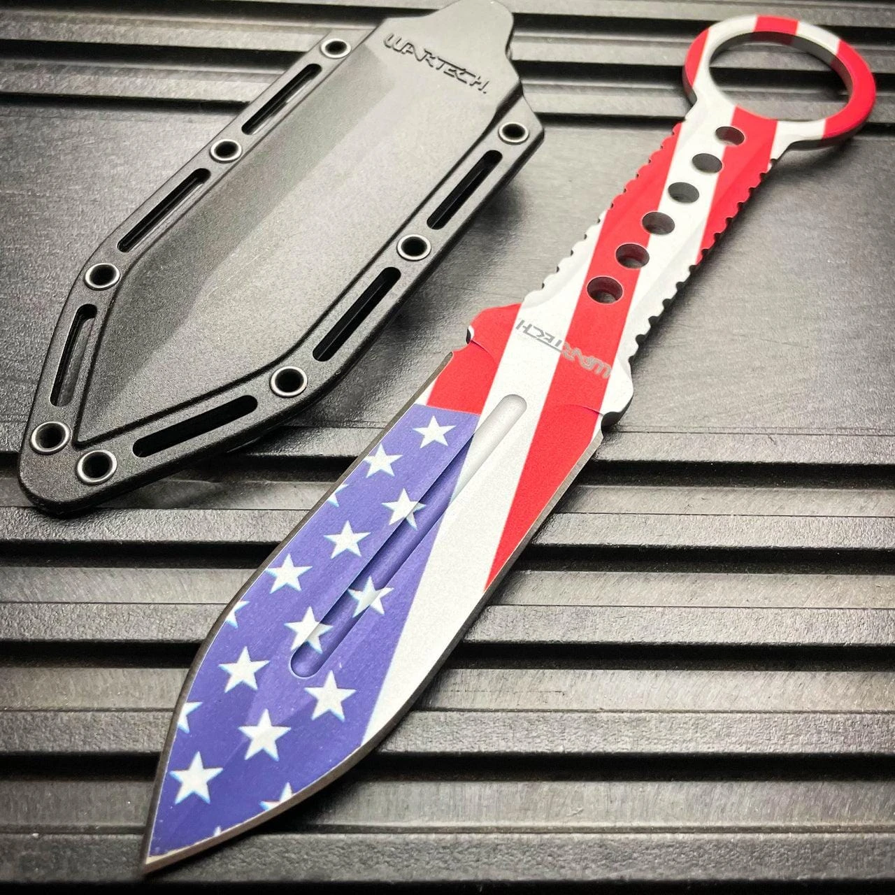 8.25" Tactical FIXED BLADE Full Tang Combat Hunting Throwing Knife W/ Sheath 5 8.25" Tactical FIXED BLADE Full Tang Combat Hunting Throwing Knife W/ Sheath - Image 3