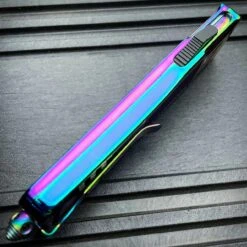 Villain Rainbow OTF 8 Villain Rainbow OTF -BLADE ADDICT Sales blade addict knives villain rainbow otf 36533947400406