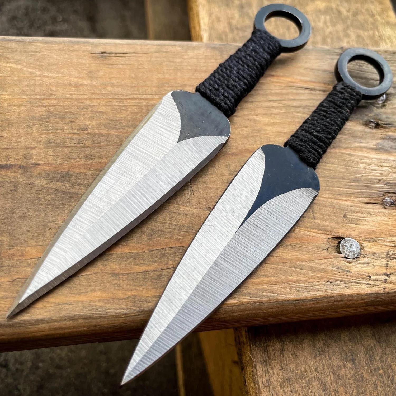 26" NINJA SWORD Zombie Anime Machete Tactical Blade Katana + 2PCS Throwing Knife 6 26" NINJA SWORD Zombie Anime Machete Tactical Blade Katana + 2PCS Throwing Knife - Image 4