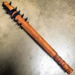 Medieval 22" Mace War Club Wood +1" Metal Spikes | Modern Home Defense Equalizer -BLADE ADDICT Sales blade addict machete medieval 22 mace war club wood 1 metal spikes modern home defense equalizer 15507567706200
