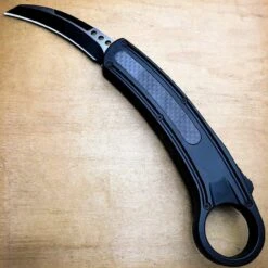 Tactical Auto Karambit Talon Dual Action OTF Carbon Fiber -BLADE ADDICT Sales blade addict new arrivals a tactical auto karambit talon dual action otf carbon fiber 15405647560792