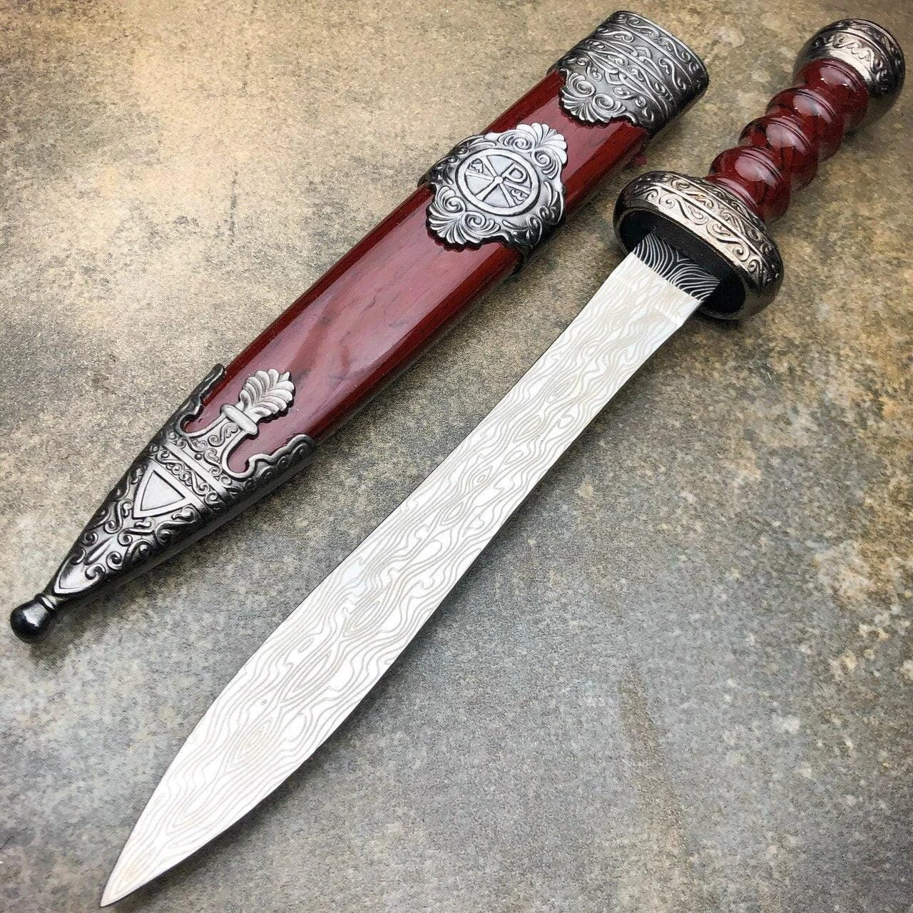 Roman Gladius Sword Dagger Gladiator Medieval Renaissance Knife 4 Roman Gladius Sword Dagger Gladiator Medieval Renaissance Knife - Image 2