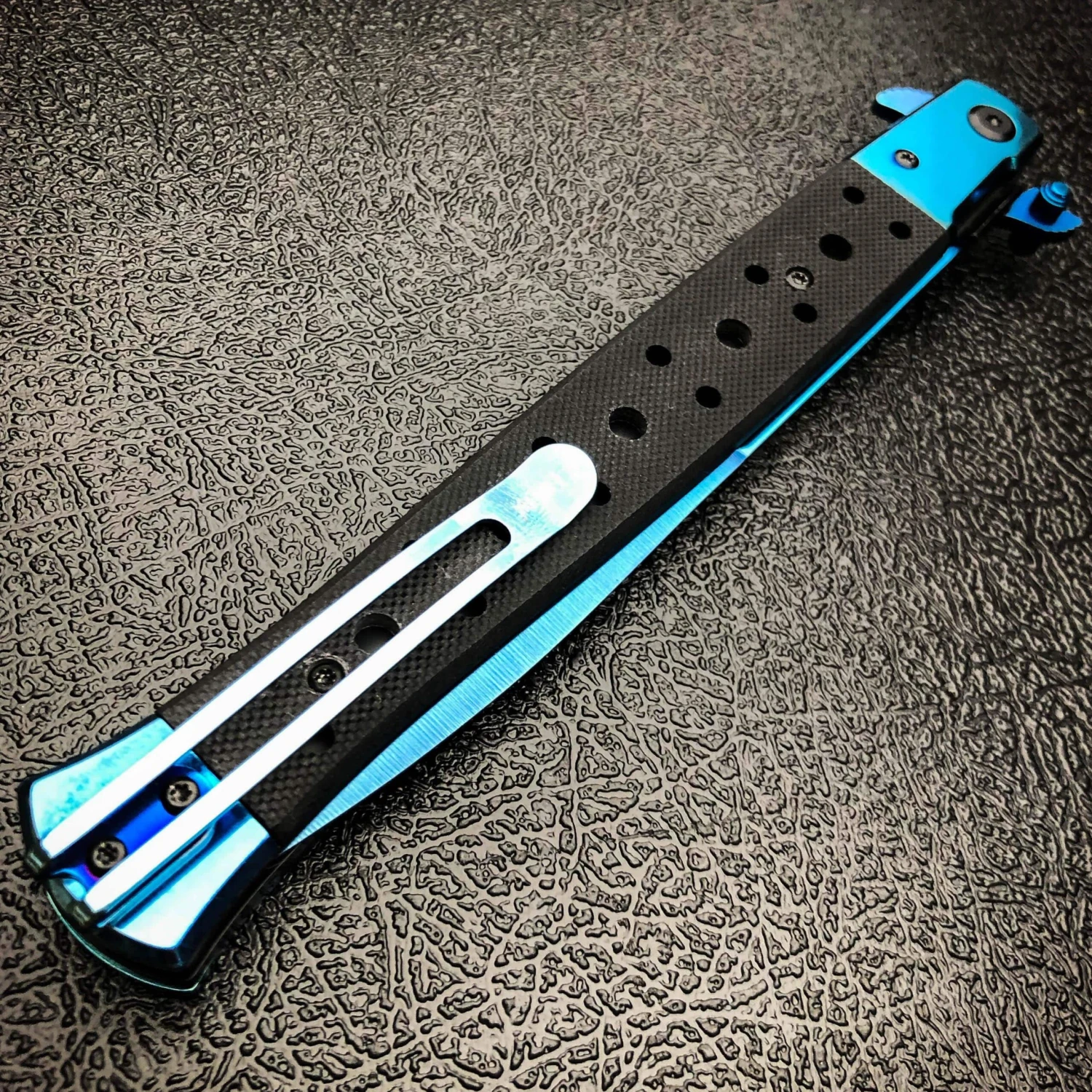 13" Extra Large BIG BOY Milano Stiletto Blade Assisted Open Folding Pocket Knife 16 13" Extra Large BIG BOY Milano Stiletto Blade Assisted Open Folding Pocket Knife - Image 14