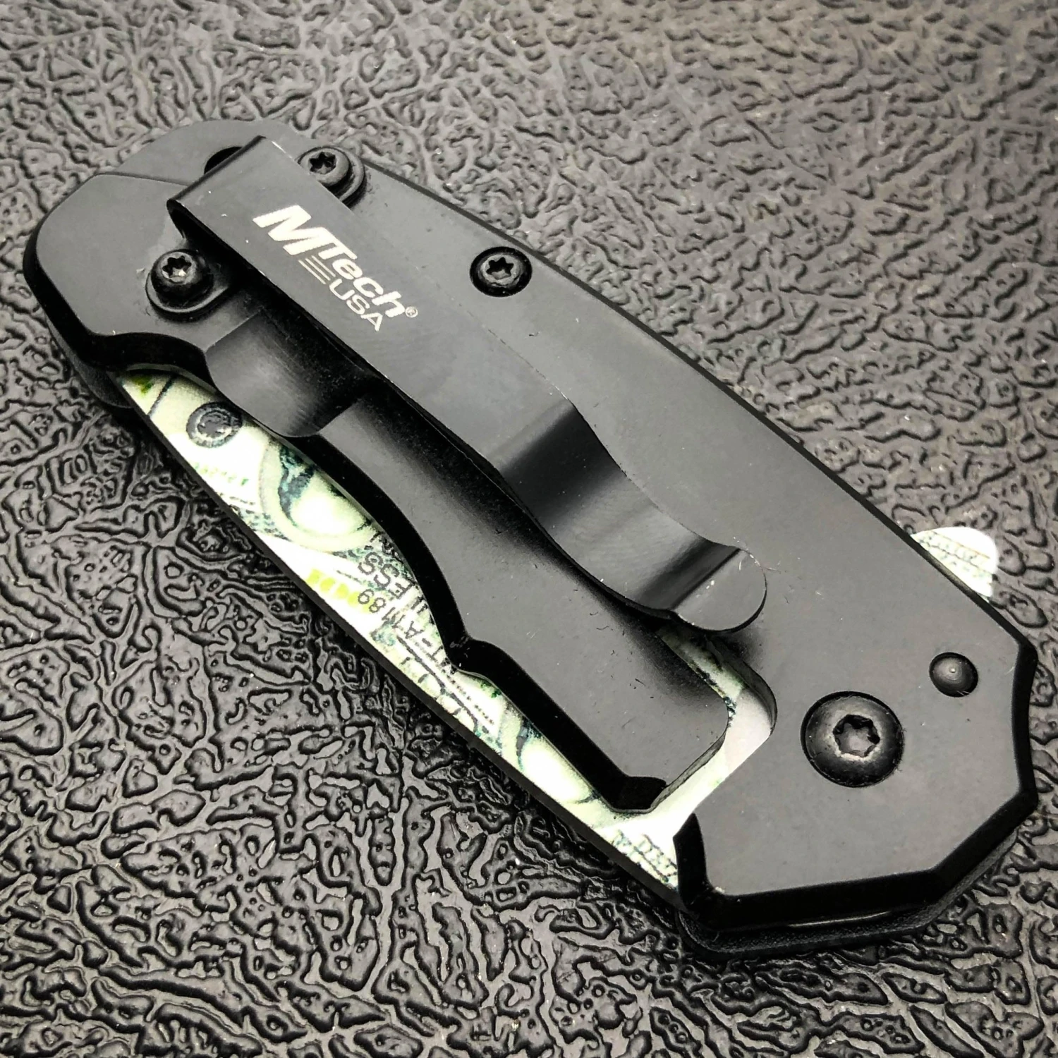 5" MTECH USA Snub MONEY Spring Open Assisted ONE HUNDRED Folding Pocket Knife 15 5" MTECH USA Snub MONEY Spring Open Assisted ONE HUNDRED Folding Pocket Knife - Image 13