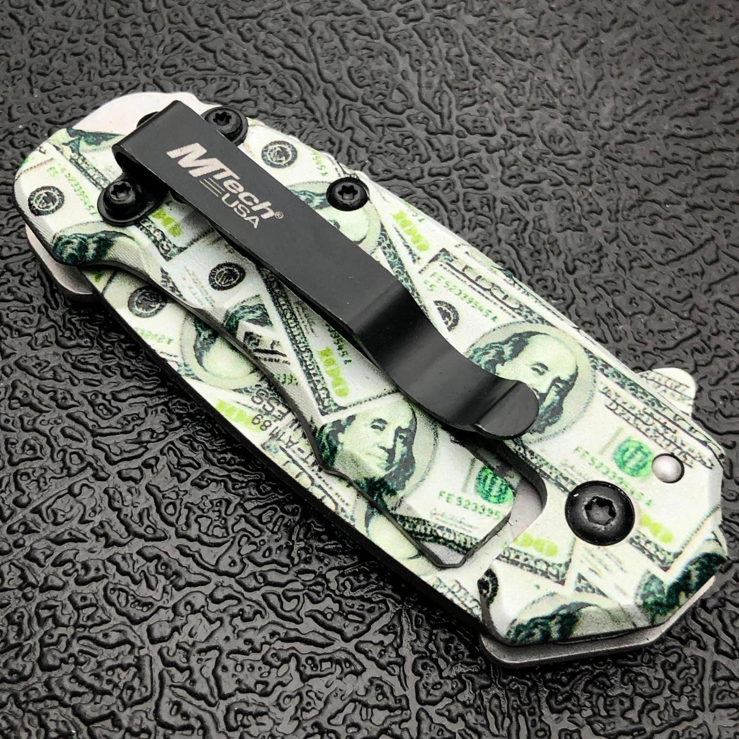 5" MTECH USA Snub MONEY Spring Open Assisted ONE HUNDRED Folding Pocket Knife 17 5" MTECH USA Snub MONEY Spring Open Assisted ONE HUNDRED Folding Pocket Knife - Image 15