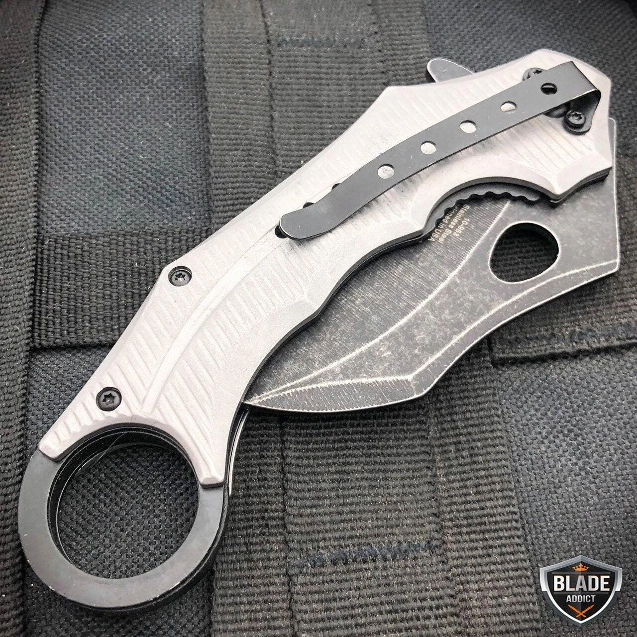7.5" Heavy Duty Karambit Claw Hawkbill Folding Pocket Knife 9 7.5" Heavy Duty Karambit Claw Hawkbill Folding Pocket Knife - Image 7