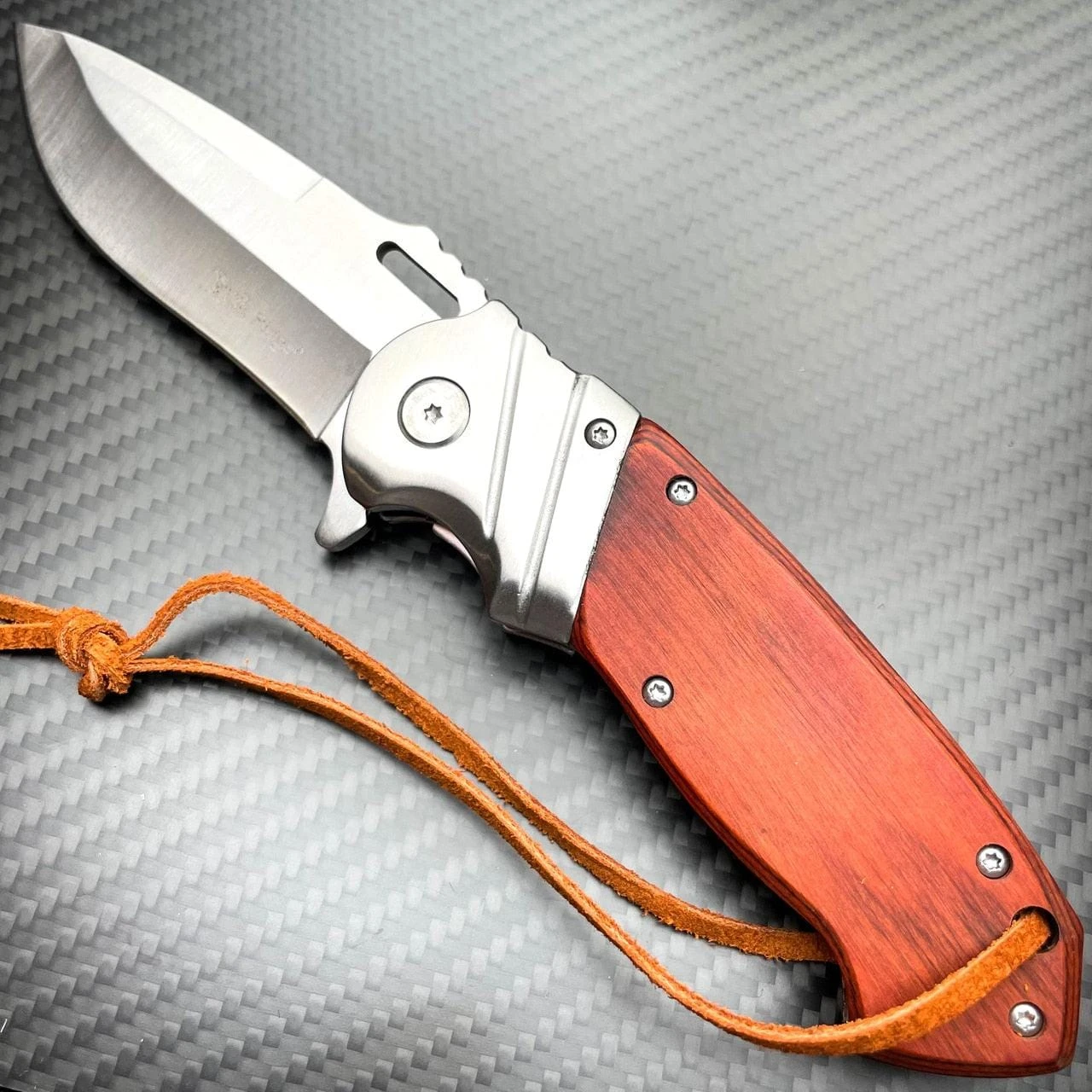 8.25" GENTLEMENS ELK RIDGE WOOD SPRING OPEN ASSISTED FOLDING POCKET KNIFE NEW 4 8.25" GENTLEMENS ELK RIDGE WOOD SPRING OPEN ASSISTED FOLDING POCKET KNIFE NEW - Image 2