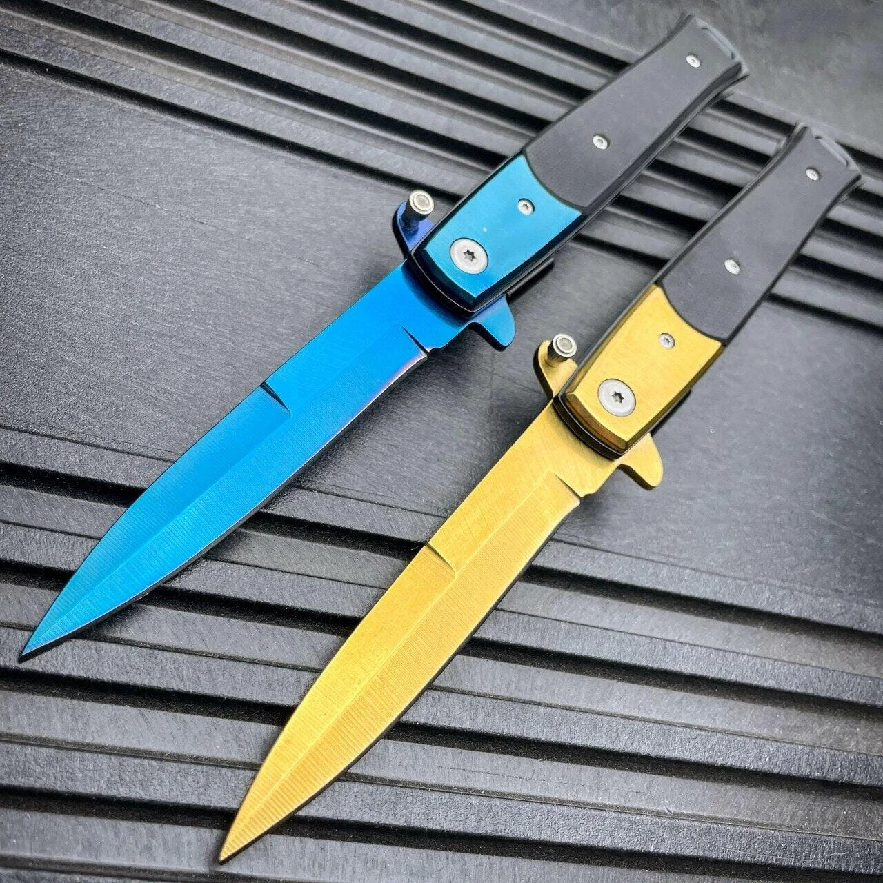 8.5" Italian Milano Stiletto Tactical Spring Assisted Open Pocket Knife Blade 3 8.5" Italian Milano Stiletto Tactical Spring Assisted Open Pocket Knife Blade