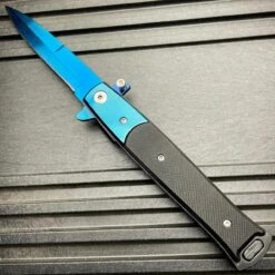 8.5" Italian Milano Stiletto Tactical Spring Assisted Open Pocket Knife Blade 13 8.5" Italian Milano Stiletto Tactical Spring Assisted Open Pocket Knife Blade -BLADE ADDICT Sales blade addict pocket knives 8 5 italian milano stiletto tactical spring assisted open pocket knife blade 28866125168839