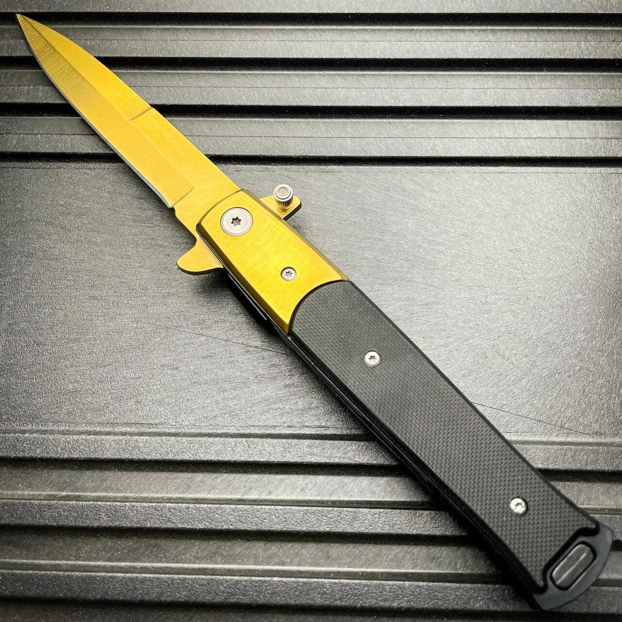 8.5" Italian Milano Stiletto Tactical Spring Assisted Open Pocket Knife Blade 9 8.5" Italian Milano Stiletto Tactical Spring Assisted Open Pocket Knife Blade - Image 7