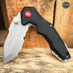 8.5" Tactical Tracker Spring Open Assisted Folding Pocket Knife -BLADE ADDICT Sales blade addict pocket knives 8 5 tactical tracker spring open assisted folding pocket knife 15400423489624