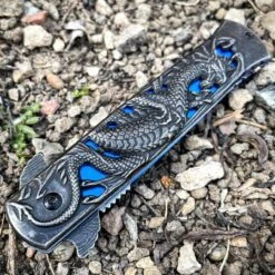 8.75" DRAGON Stiletto Spring Assisted Etch Blade FOLDING POCKET KNIFE Stonewash 14 8.75" DRAGON Stiletto Spring Assisted Etch Blade FOLDING POCKET KNIFE Stonewash -BLADE ADDICT Sales blade addict pocket knives 8 75 dragon stiletto spring assisted etch blade folding pocket knife stonewash 28561504469191