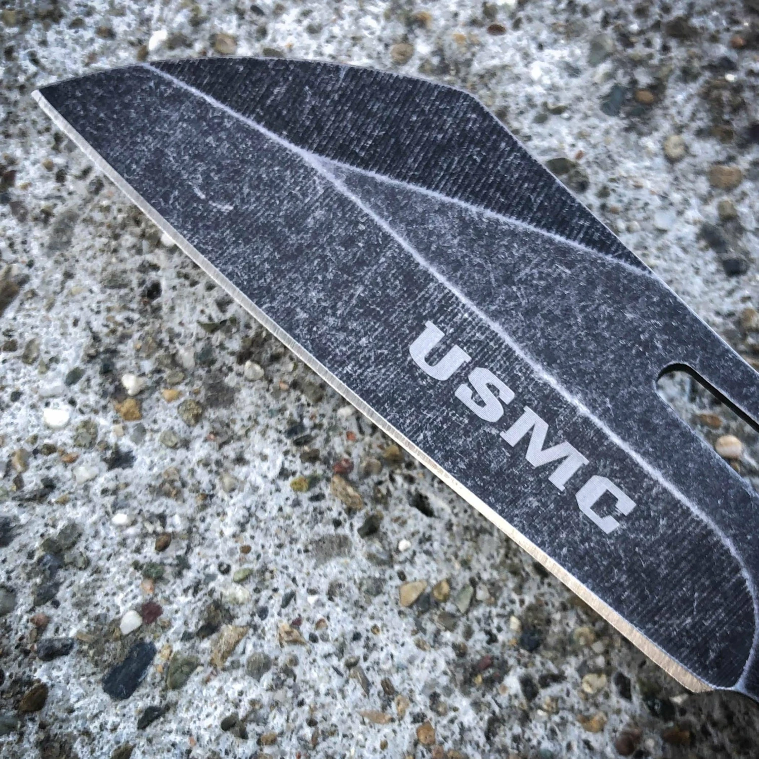 8.75" USMC Marines Military Spring Open Assisted Folding Pocket Knife Blade 6 8.75" USMC Marines Military Spring Open Assisted Folding Pocket Knife Blade - Image 4