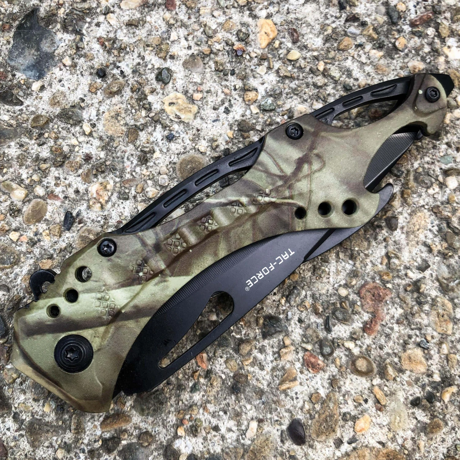 8" TAC FORCE MILITARY CAMO SPRING ASSISTED TACTICAL FOLDING KNIFE Blade Pocket 6 8" TAC FORCE MILITARY CAMO SPRING ASSISTED TACTICAL FOLDING KNIFE Blade Pocket - Image 4