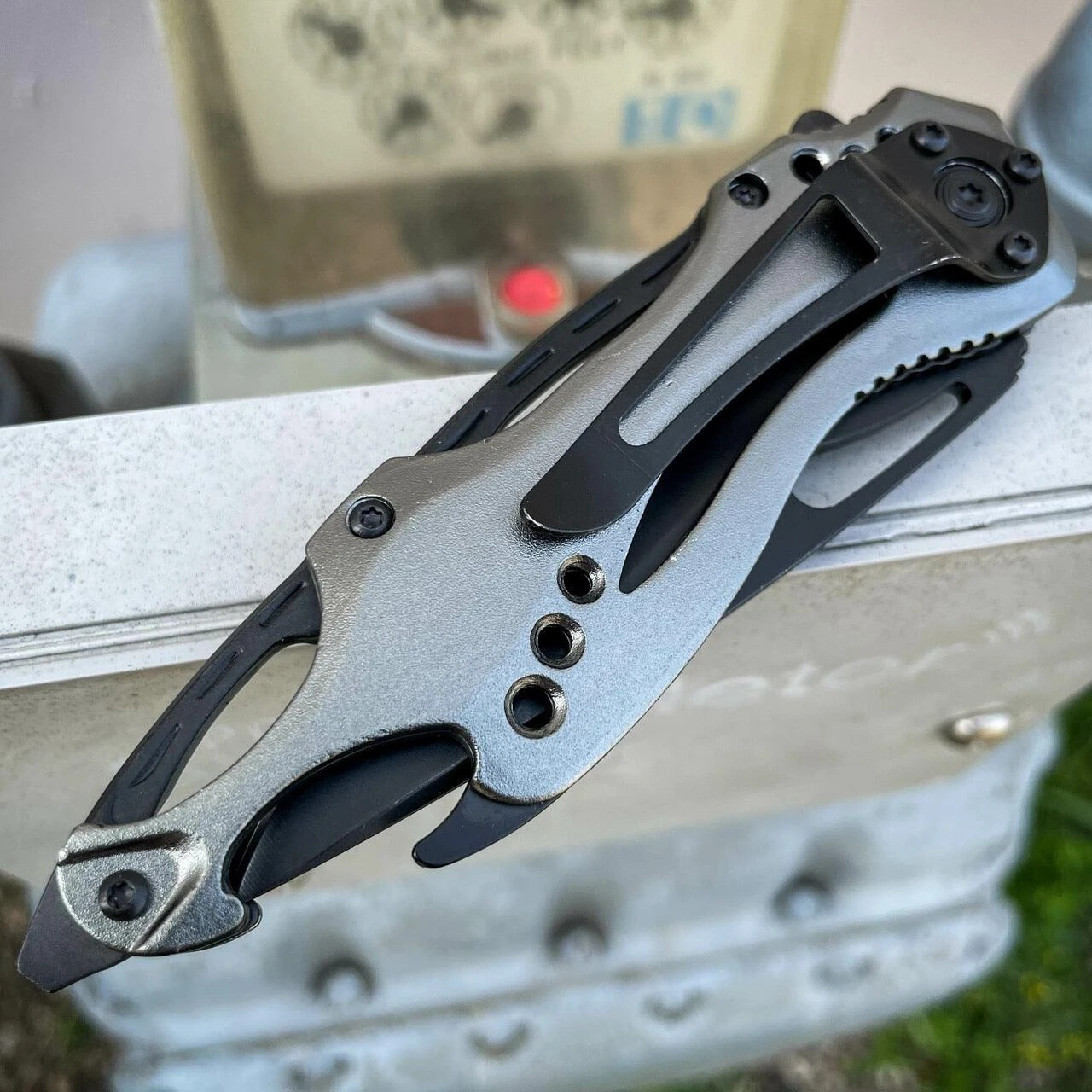 8" TAC FORCE MILITARY GREY SPRING ASSISTED TACTICAL FOLDING KNIFE Blade Pocket 6 8" TAC FORCE MILITARY GREY SPRING ASSISTED TACTICAL FOLDING KNIFE Blade Pocket - Image 4