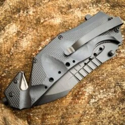 9" Black Spring Assisted Open Tactical Rescue Blade Folding Pocket Knife NEW -BLADE ADDICT Sales blade addict pocket knives 9 black spring assisted open tactical rescue blade folding pocket knife new 24548665721031