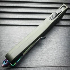 9" Damascus Rainbow STEEL Ghost OTF Tactical Pocket Knife 18 9" Damascus Rainbow STEEL Ghost OTF Tactical Pocket Knife -BLADE ADDICT Sales blade addict pocket knives 9 damascus rainbow steel ghost otf tactical pocket knife 24065877737671