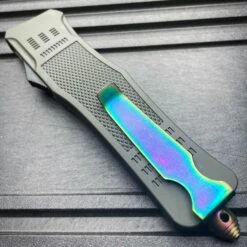 9" Damascus Rainbow STEEL Ghost OTF Tactical Pocket Knife 19 9" Damascus Rainbow STEEL Ghost OTF Tactical Pocket Knife -BLADE ADDICT Sales blade addict pocket knives 9 damascus rainbow steel ghost otf tactical pocket knife 24065878884551