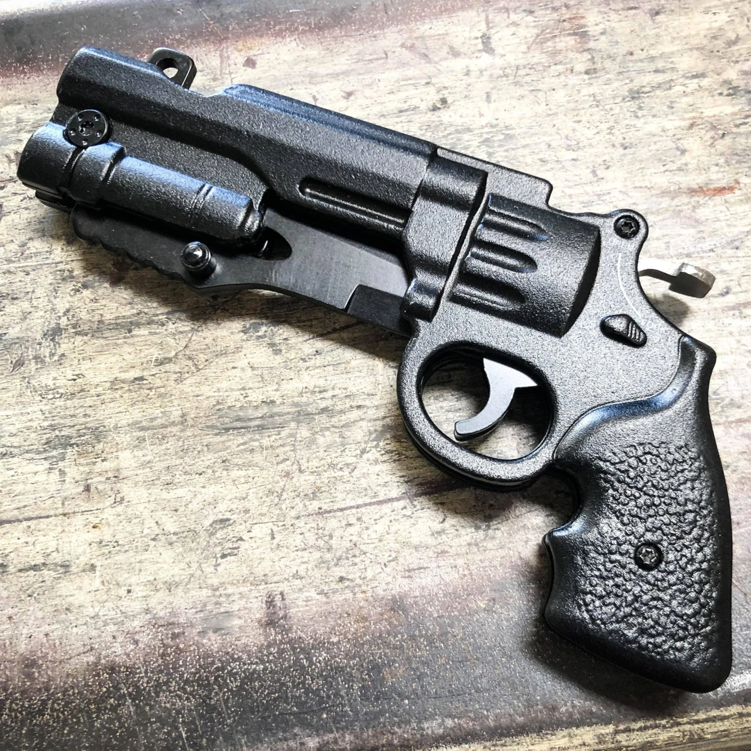 9" REVOLVER Tactical Pistol Replica Gun Spring OPEN Assisted Fold Pocket Knife 10 9" REVOLVER Tactical Pistol Replica Gun Spring OPEN Assisted Fold Pocket Knife - Image 8