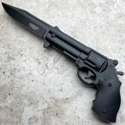 9" Tactical REVOLVER Pistol Replica Gun Spring OPEN Assisted Fold Pocket Knife 14 9" Tactical REVOLVER Pistol Replica Gun Spring OPEN Assisted Fold Pocket Knife -BLADE ADDICT Sales blade addict pocket knives 9 tactical revolver pistol replica gun spring open assisted fold pocket knife 24411836907719