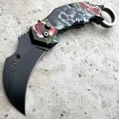 Skeleton Auto Karambit -BLADE ADDICT Sales blade addict pocket knives a skeleton auto karambit 24411912044743