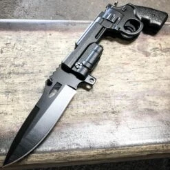 9" REVOLVER Tactical Pistol Replica Gun Spring OPEN Assisted Fold Pocket Knife 16 9" REVOLVER Tactical Pistol Replica Gun Spring OPEN Assisted Fold Pocket Knife -BLADE ADDICT Sales blade addict pocket knives black 9 revolver tactical pistol replica gun spring open assisted fold pocket knife 21537741209799