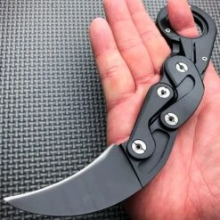 Self Defense Quick Karambit Knife -BLADE ADDICT Sales blade addict pocket knives black self defense quick karambit knife 37111740825814