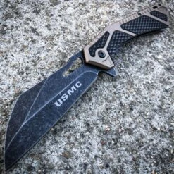 8.75" USMC Marines Military Spring Open Assisted Folding Pocket Knife Blade 17 8.75" USMC Marines Military Spring Open Assisted Folding Pocket Knife Blade -BLADE ADDICT Sales blade addict pocket knives bronze 8 75 usmc marines military spring open assisted folding pocket knife blade 23017096708295