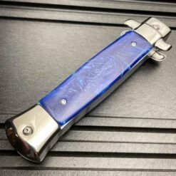 Classic Gentleman Italian Stiletto OTF Blue 9 Classic Gentleman Italian Stiletto OTF Blue -BLADE ADDICT Sales blade addict pocket knives classic gentleman italian stiletto otf blue 24548661199047