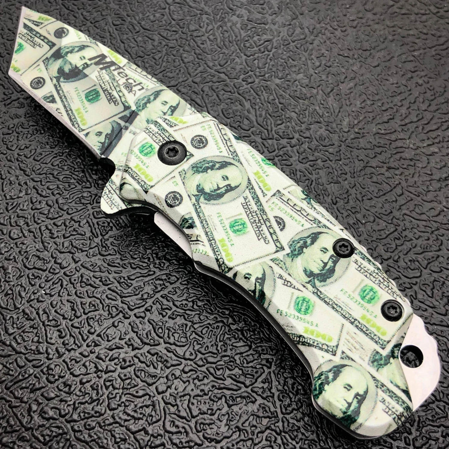 5" MTECH USA Snub MONEY Spring Open Assisted ONE HUNDRED Folding Pocket Knife 16 5" MTECH USA Snub MONEY Spring Open Assisted ONE HUNDRED Folding Pocket Knife - Image 14