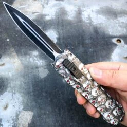 Everyday Carry Combat OTF Knives -BLADE ADDICT Sales blade addict pocket knives skull camo everyday carry combat otf knives 22754777202887