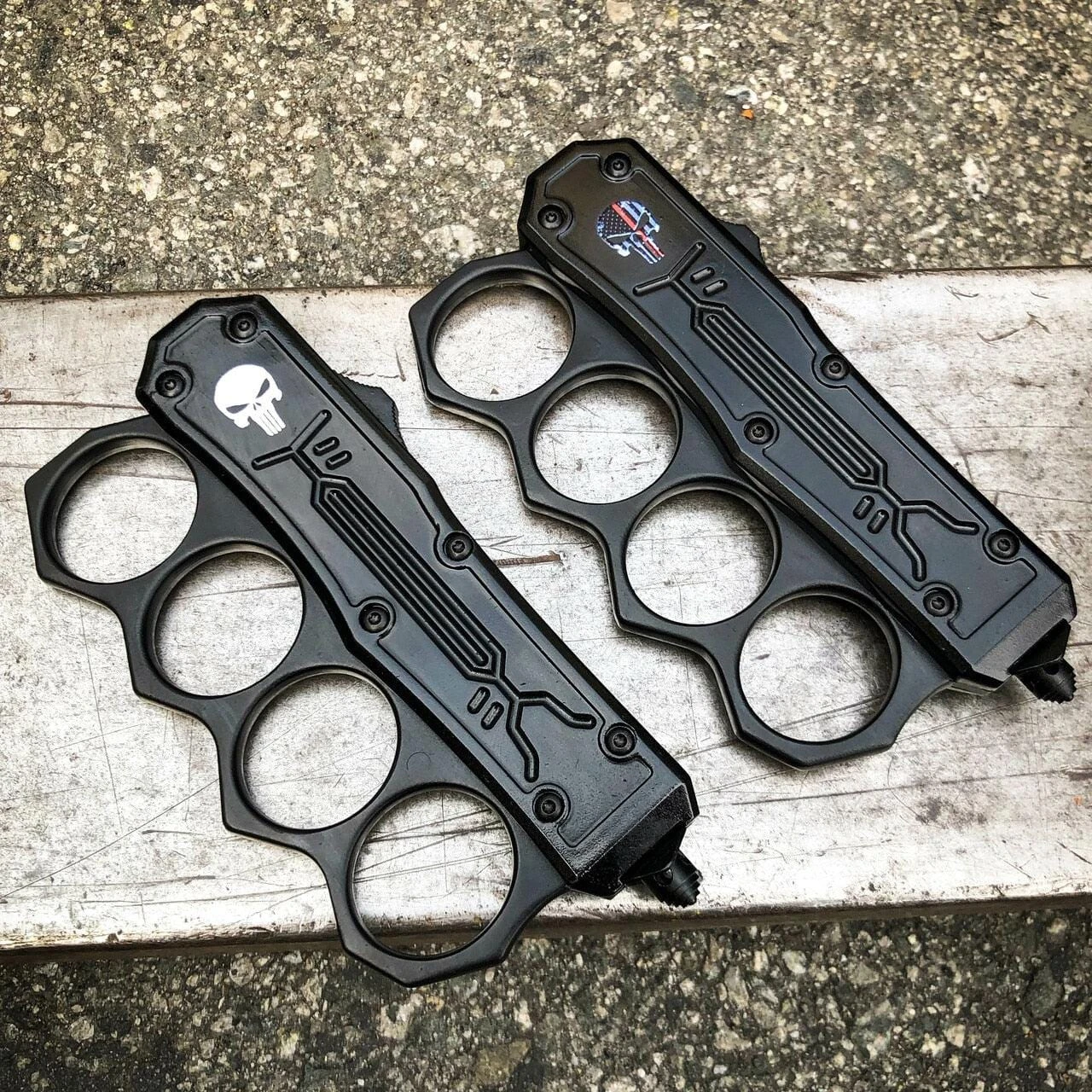 Spartan Punisher Skull Knuckle OTF 5 Spartan Punisher Skull Knuckle OTF - Image 4