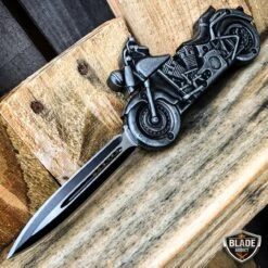 Stonewash Motorcycle OTF -BLADE ADDICT Sales blade addict pocket knives stonewash motorcycle otf 15400389247064