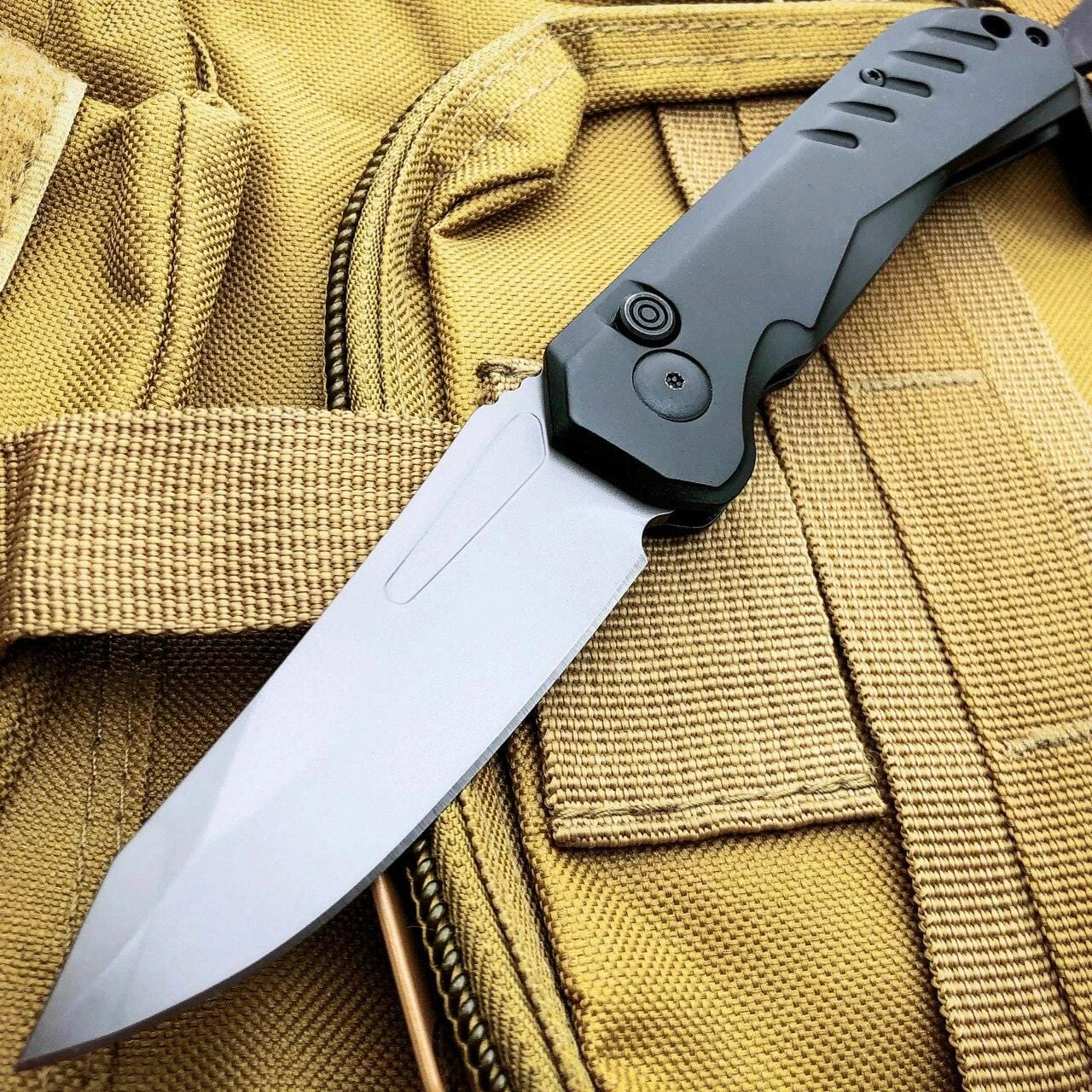 Survival Military Hunting Switch Blade Pocket Knife 6 Survival Military Hunting Switch Blade Pocket Knife - Image 4