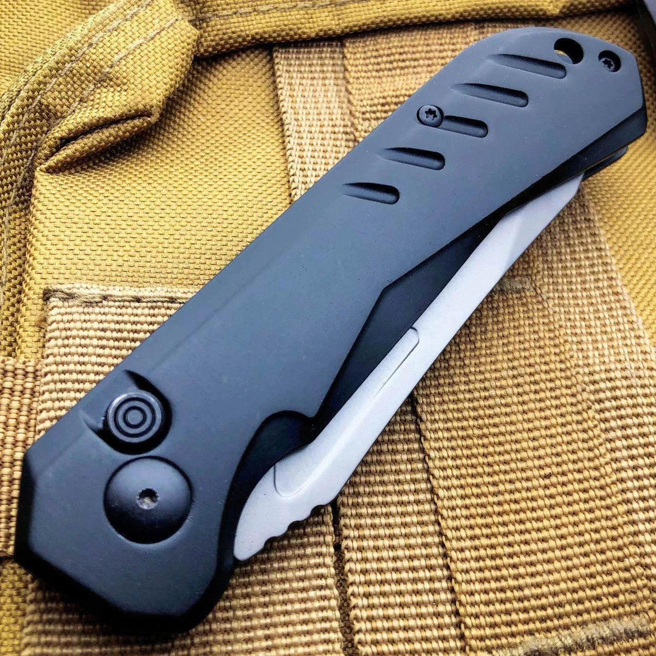 Survival Military Hunting Switch Blade Pocket Knife 8 Survival Military Hunting Switch Blade Pocket Knife - Image 6