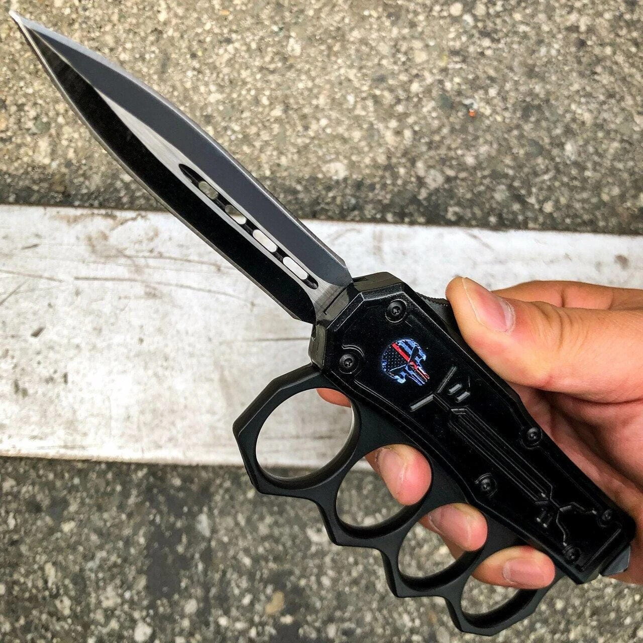 Spartan Punisher Skull Knuckle OTF 4 Spartan Punisher Skull Knuckle OTF - Image 3