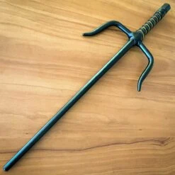 2PCS 18" Japanese Oni Ninja Metal Martial Arts Octagon Sai Set Cosplay Xmas Gift -BLADE ADDICT Sales blade addict self defense 2pcs 18 japanese oni ninja metal martial arts octagon sai set cosplay xmas gift 29974407217351