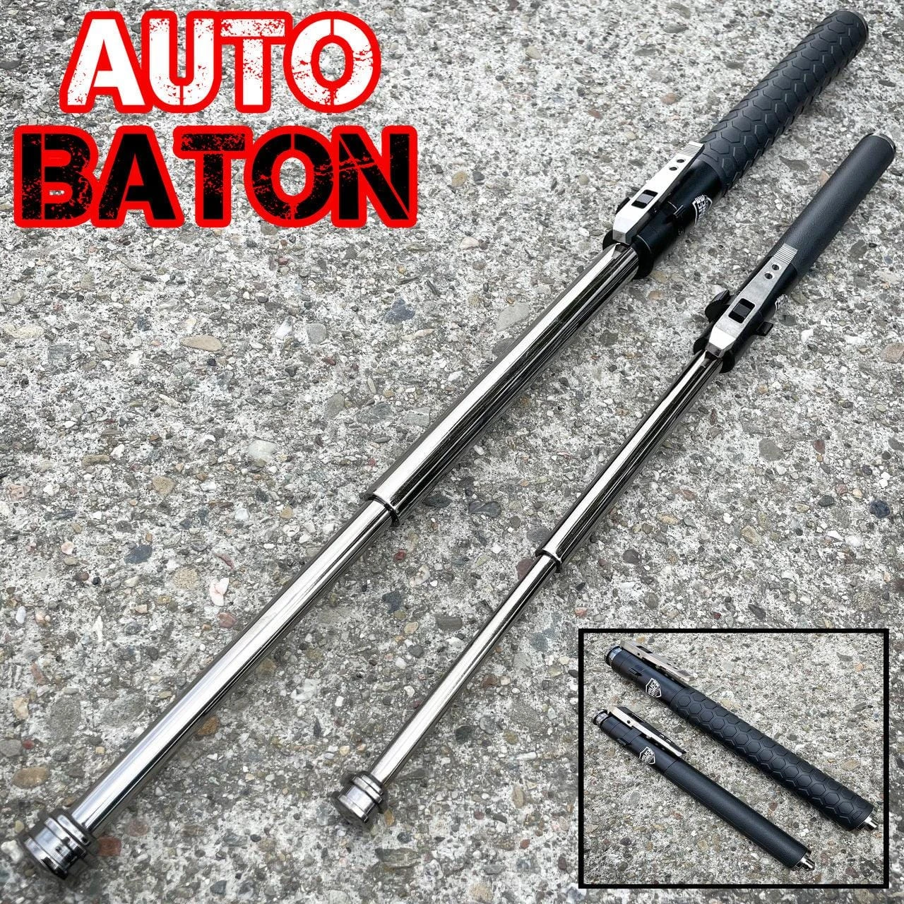 AUTO BATON SELF DEFENSE TOOL 3 AUTO BATON SELF DEFENSE TOOL