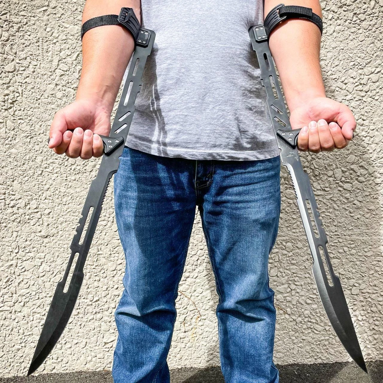 2 PACK COMBO 27.5" LARGE BLOOD RAYNE NINJA VAMPIRE MACHETE SWORD BLADE KNIFE 3 2 PACK COMBO 27.5" LARGE BLOOD RAYNE NINJA VAMPIRE MACHETE SWORD BLADE KNIFE