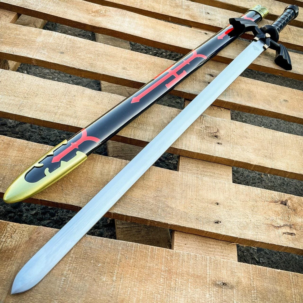 39" Legend Of Zelda Twilight Princess Replica Master Sword Ocarina Of Time Link NEW 5 39" Legend Of Zelda Twilight Princess Replica Master Sword Ocarina Of Time Link NEW - Image 3