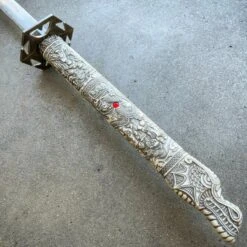 39" White Dragon SAMURAI NINJA Bushido KATANA Japanese Sword Steel Blade Tsuba -BLADE ADDICT Sales blade addict sword 39 white dragon samurai ninja bushido katana japanese sword steel blade tsuba 30225145757895