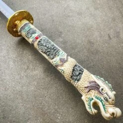 40" Blue Dragon NINJA Bushido SAMURAI KATANA Japanese Sword Carbon Steel Blade -BLADE ADDICT Sales blade addict sword 40 blue dragon ninja bushido samurai katana japanese sword carbon steel blade 28068555882695