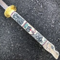 40" Gold Dragon SAMURAI NINJA Bushido KATANA Japanese Sword Tsuba Steel Blade -BLADE ADDICT Sales blade addict sword 40 gold dragon samurai ninja bushido katana japanese sword tsuba steel blade 15687018741848
