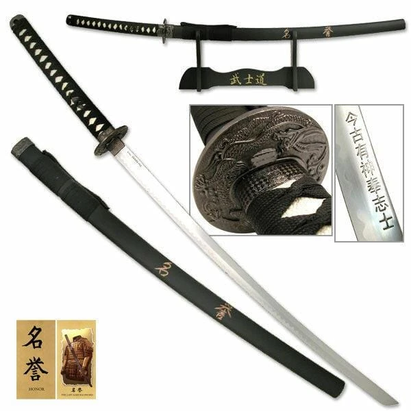 41.5" Japanese Samurai Sword Katana Dragon Engraved Ninja Blade Bushido Knife 8 41.5" Japanese Samurai Sword Katana Dragon Engraved Ninja Blade Bushido Knife - Image 6